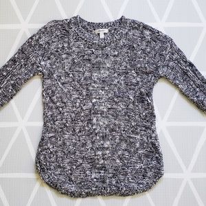 🛍Dress Barn Navy/Silver/Cream Sweater